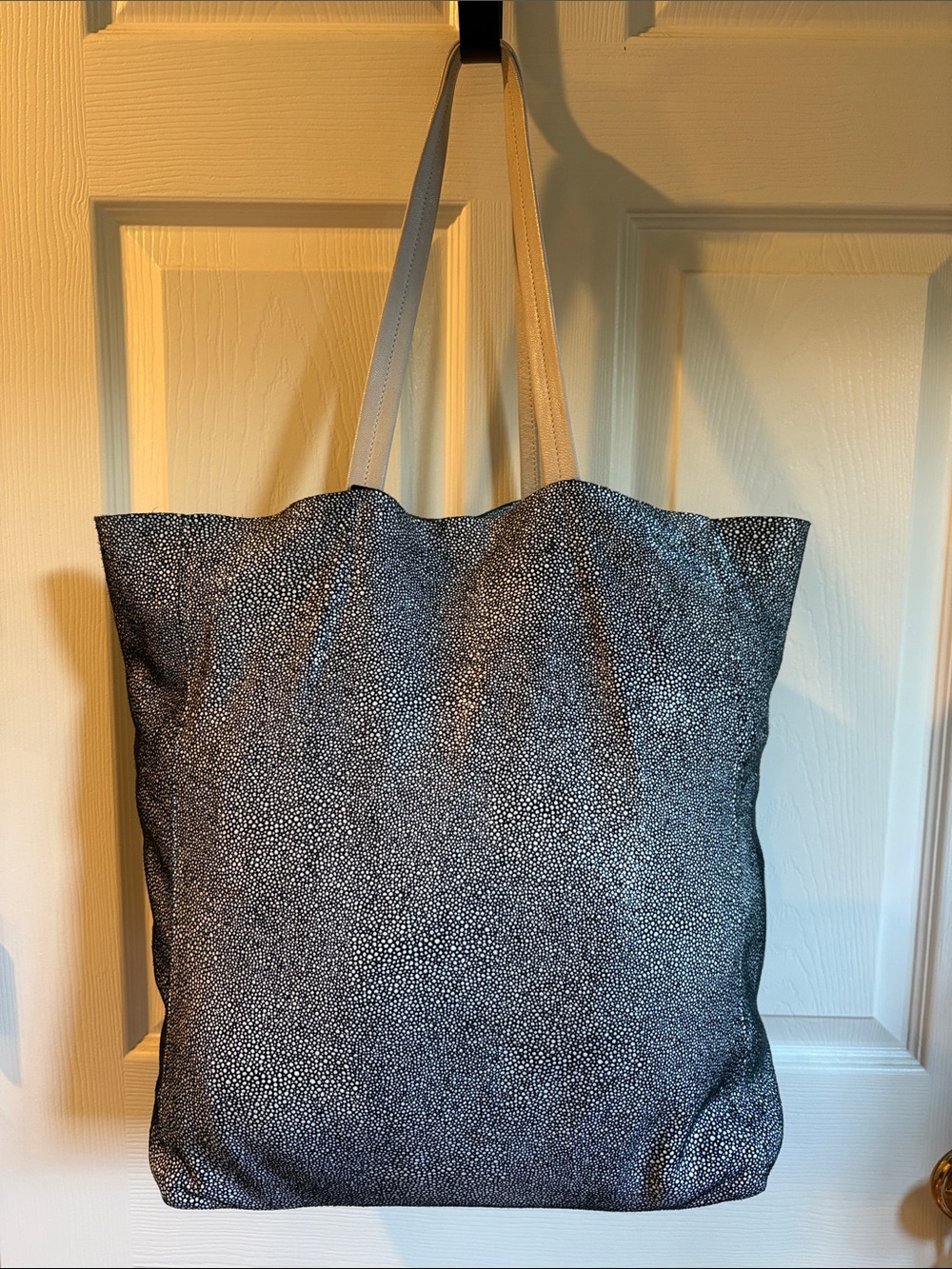Sorial New York pebble metallic tote bag